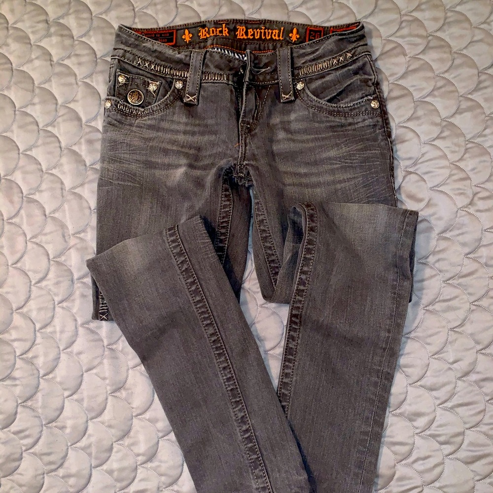 Rock Revival Grey Jeans